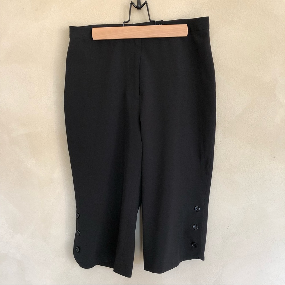 Samuel Dong by Dons Collection solid button cuff skimmer pants